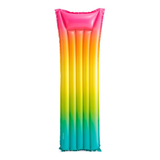 Colchoneta hinchable 69x183cm modelo arcoiris. Intex