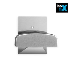 Suporte adesivo de cromo fosco (bolha) inofix