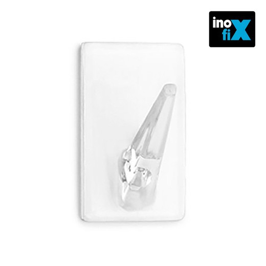 Cintre adhésif transparent (blister 4 unités) inofix