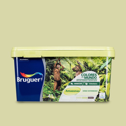 Couleurs du monde amazone vert moyen 4l bruguer