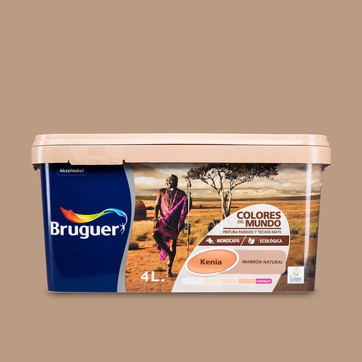 Colores del mundo kenia marron natural 4l bruguer