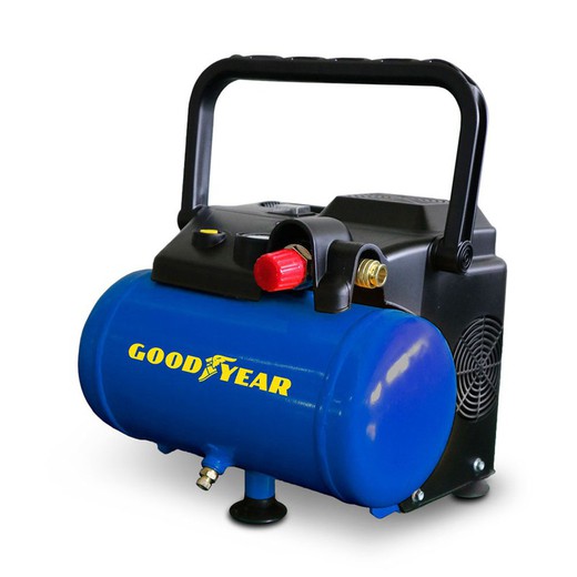 Compresor electrico 6 l 1,5hp 180 l/min goodyear gy166p