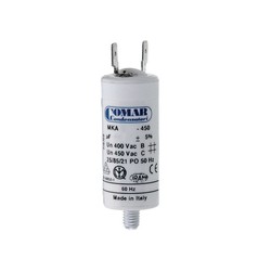 Capacitor de partida do motor 1mf / 5% 6x2,5cm