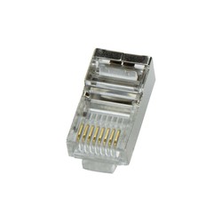 Connecteur rj45 mâle cat5e ftp blindé (sac de 100 unités)