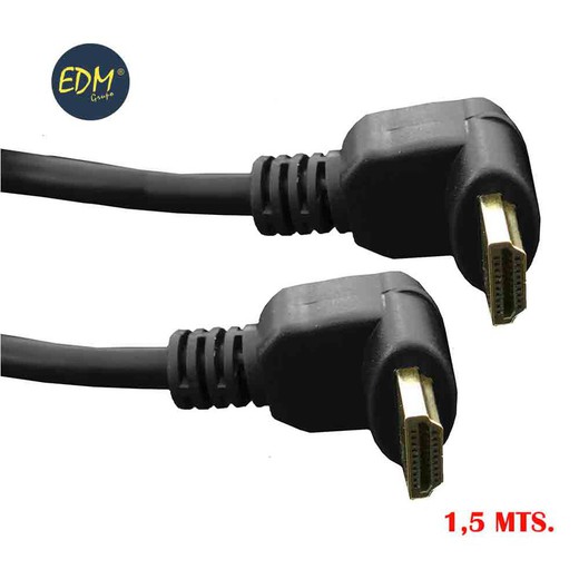 Conexão HDMI com ângulo supra 1,5mts edm