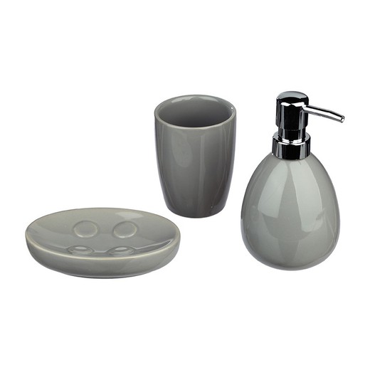 Set pour salle de bain modèle couleur gris soleil