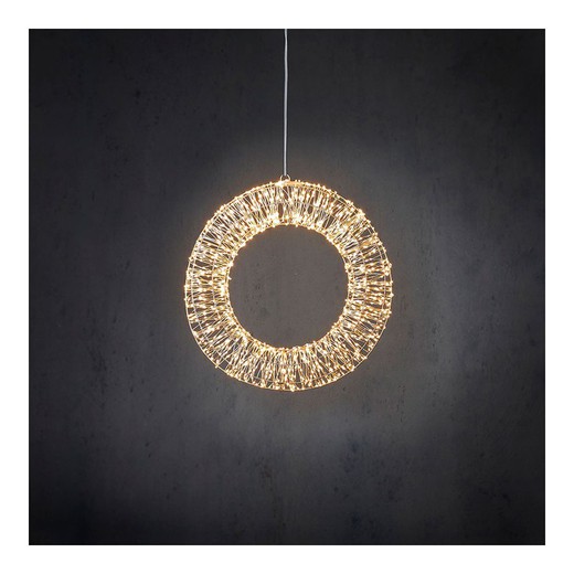 Corona leds decorativa blanco cálido ø45cm