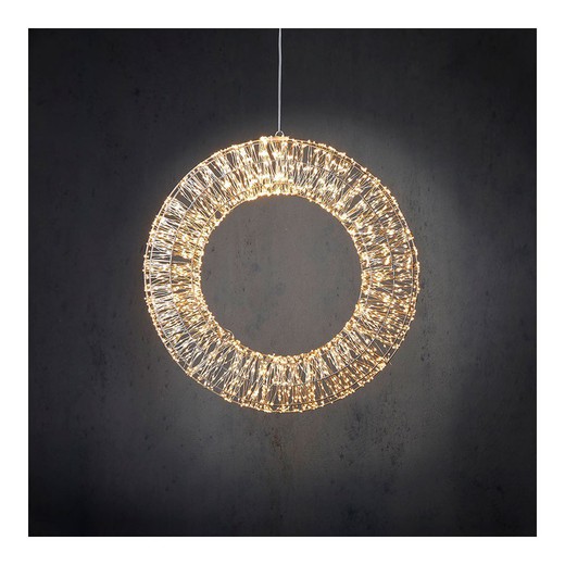 Corona leds decorativa blanco cálido ø60cm