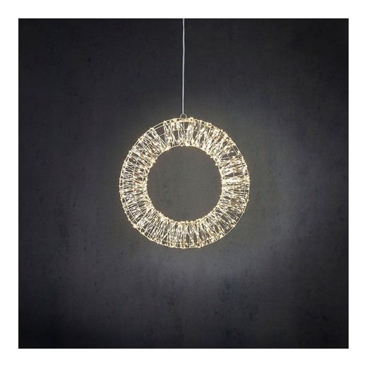 Corona leds decorativa luz día ø45cm