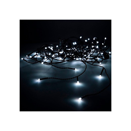 Cortina de fácil conexão 2x1mts 10 tiras 100 leds branco frio 30v (interno-externo) edm total 1,8w