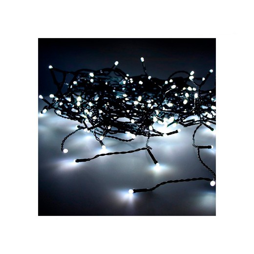 Cortina de fácil conexão 2x2mts 10 tiras 200 leds branco frio 30v (interno-externo) edm total 3,2w