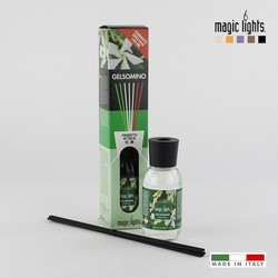 Diffuseur d'arôme mikado fleurs blanches 125ml. Lumières magiques