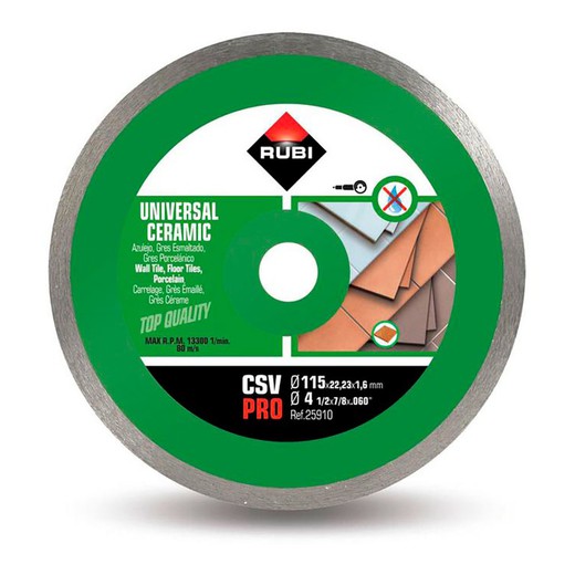 Disque diamant Csv 115 Pro 25910 Rubi