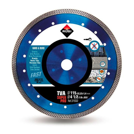 Disco diamante tva 115 superpro 31932 rubi