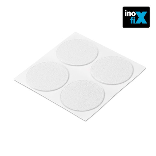 Disques adhésifs transparents antidérapants 38mm (blister 16 unités) inofix