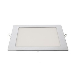 Downlight quadrado led 20w 1500lm 22x22cm moldura cromada 4.000k edm