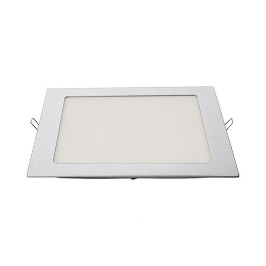 Downlight led cuadrado 20w 1500lm 22x22cm marco cromo 4.000k edm