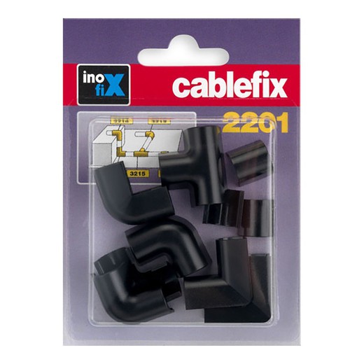 Enlaces surtidos para cablefix negro (blister 10uni) inofix 2201