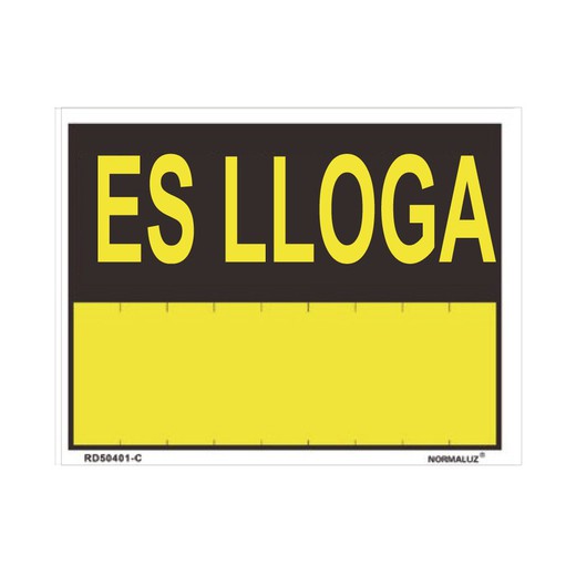 Es lloga (pvc 0.4mm) 35x45cm