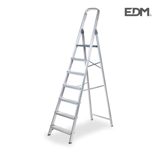 Echelle domestique aluminium 7 échelons électrodouche