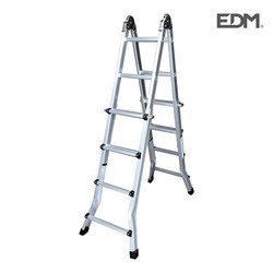 Escalera Multifuncion Telescopica 2x4+4 Peldaños En131-4 Edm