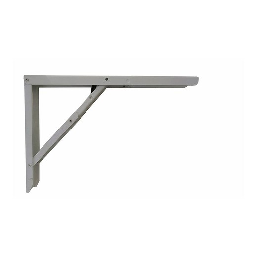 Escuadra de acero plegable abat-table plata 30x40cm.