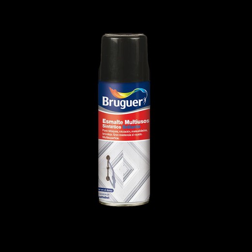 Bruguer spray multi-usages noir mat 0,4l bruguer