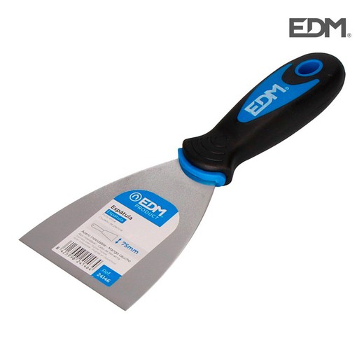 Spatule professionnelle manche caoutchouc 80mm edm