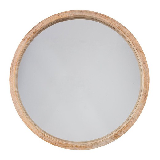 Miroir rond coloris naturel diam 50 cm