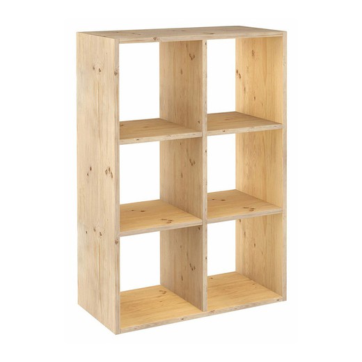 Etagère Modulaire 6 Cubes Dinamic Pin Massif Astigarraga