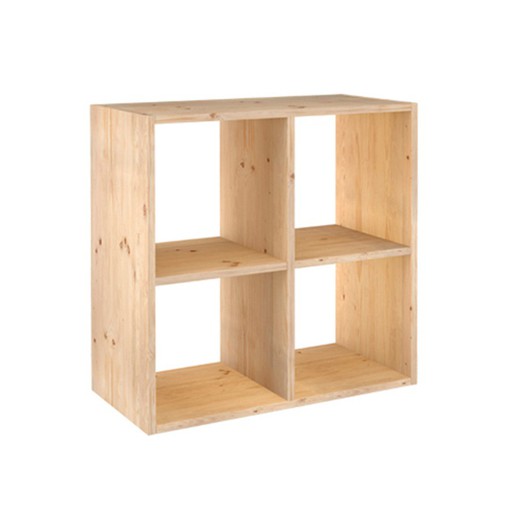 Estanteria Modular Con 2x2 Cubos Dinamic Pino Macizo Astigarraga