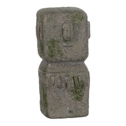 estatua gris 10.5x9.5x20cm