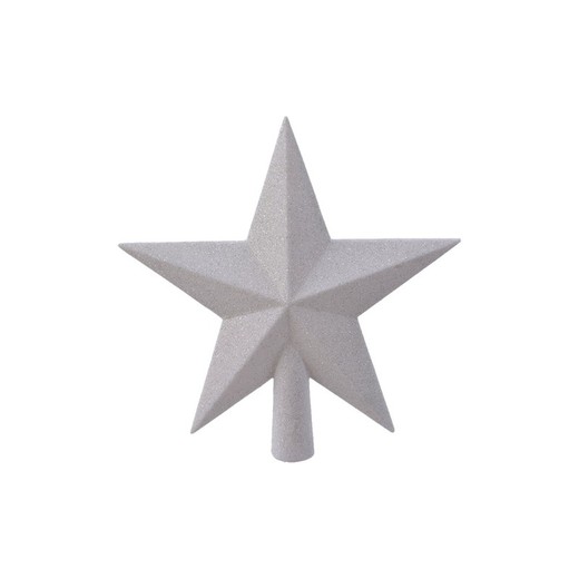 Estrela branca para árvore de natal