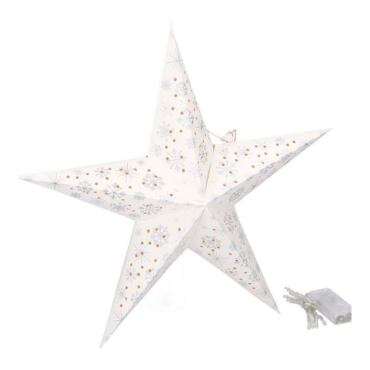 Estrela de papel de natal 10 leds grundig