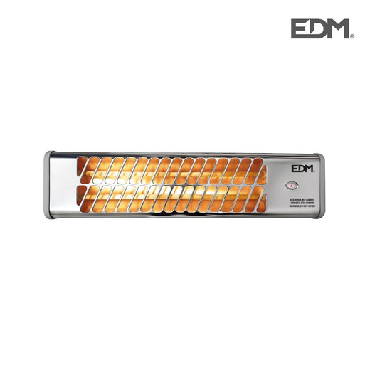 Fogão de banho de quartzo - modelo cromado - 600-1200w ajustável - edm