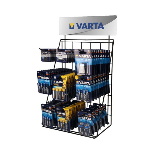 Expositor sobremesa pilas varta 36,4x21,5x62cm desde 239 euros