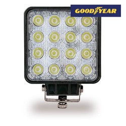 Faro De Trabajo 16 Led 3500 Lm, 10-48v 48w Cuadrado Goodyear