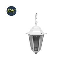 Farol aluminio techo 34xø21,5cm blanco edm mod. Zurich