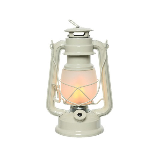 farol decorativo luz led color blanco efecto flama