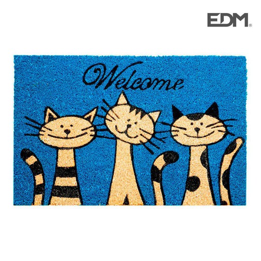 Felpudo 60x40cm modelo gatos edm