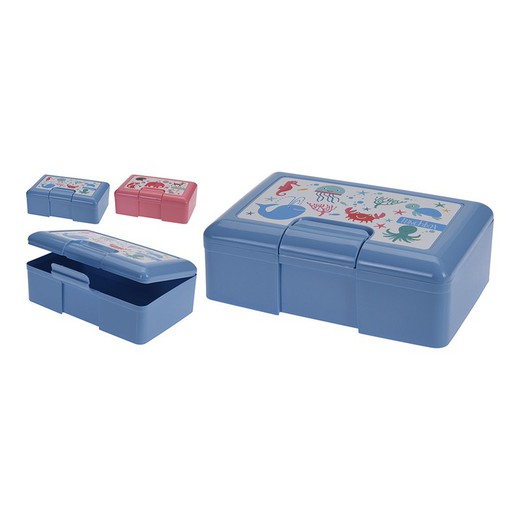 Lunch box enfant 20x13x7cm coloris assortis