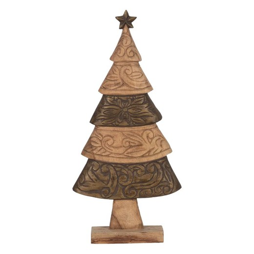 FIGURA ÁRBOL NAVIDAD MARRÓN 32 X 9 X 65,50 CM