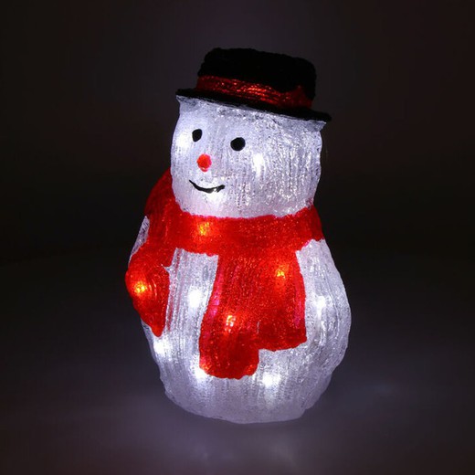 Led bonhomme de neige figurine 4 modèles assortis