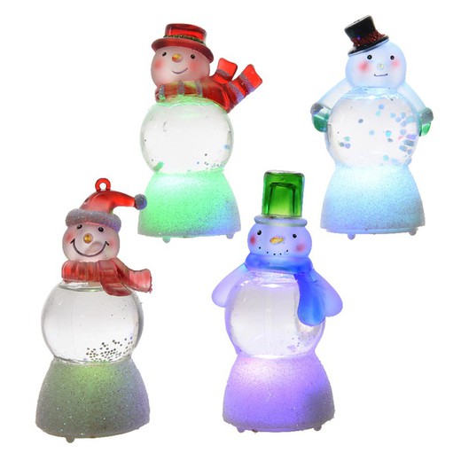 Modèles assortis de figurines de bonhomme de neige à led à piles