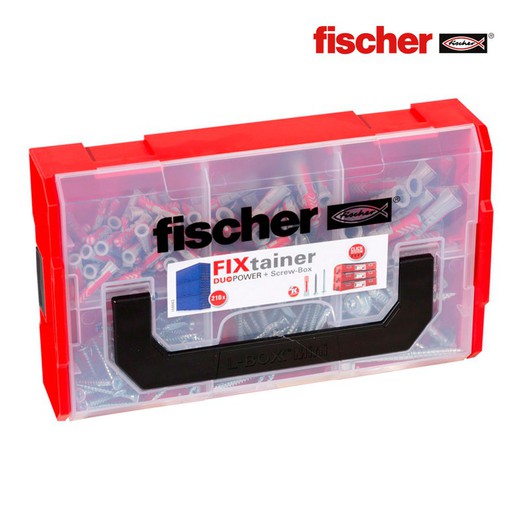 Fixtainer 210 uni duopower 6/8/10+tornillos 536162 fischer