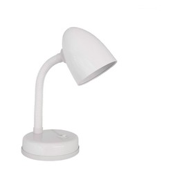 Lampe à poser modèle amsterdam e27 60w blanc edm