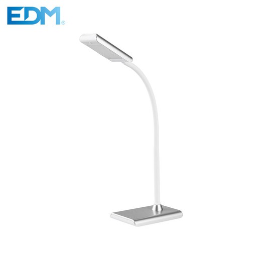 LED flexo 7w 400 lúmen cor prata edm 4.000k