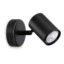 Foco led 1 elemento wiz 5w rgb 345 lm color negro