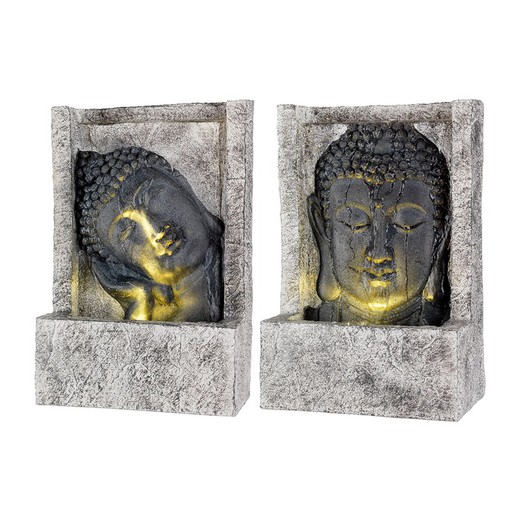 Fontaine d'extérieur Cara Budda, 13,5x28x40cm, 4 LED, modèles assortis