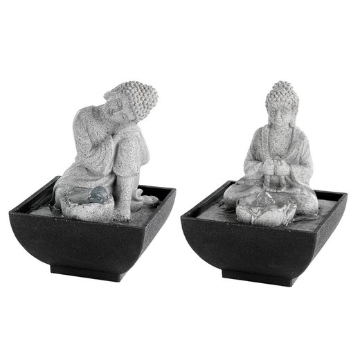 fontaine d'eau d'intérieur avec bouddha 13x13x18cm modèles assortis